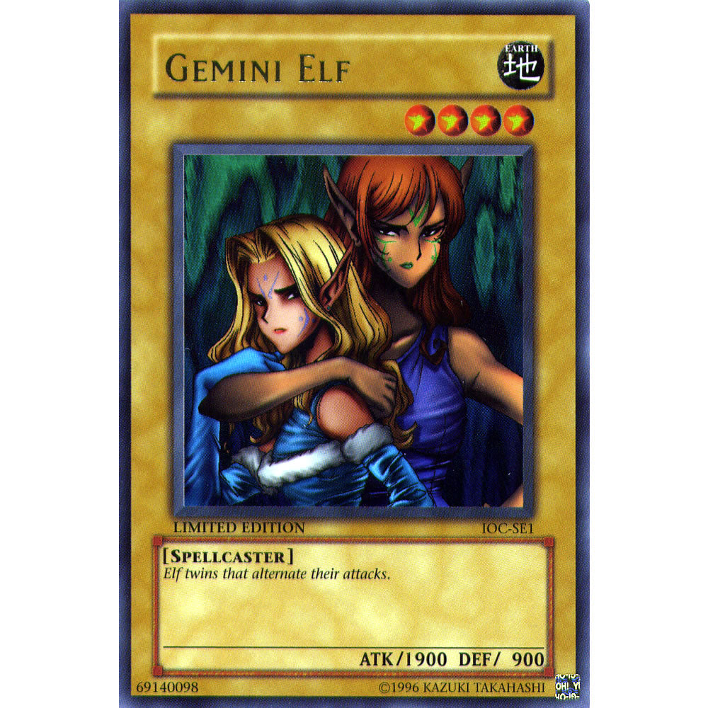 Gemini Elf IOC-SE1 Yu-Gi-Oh! Card from the Invasion of Chaos Special Edition Set