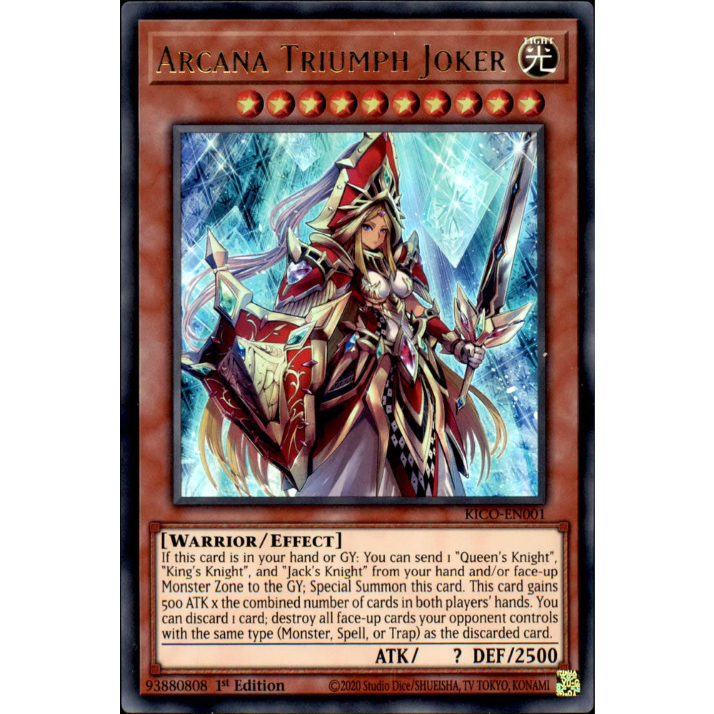 Arcana Triumph Joker KICO-EN001 Yu-Gi-Oh! Card from the King's Court Set