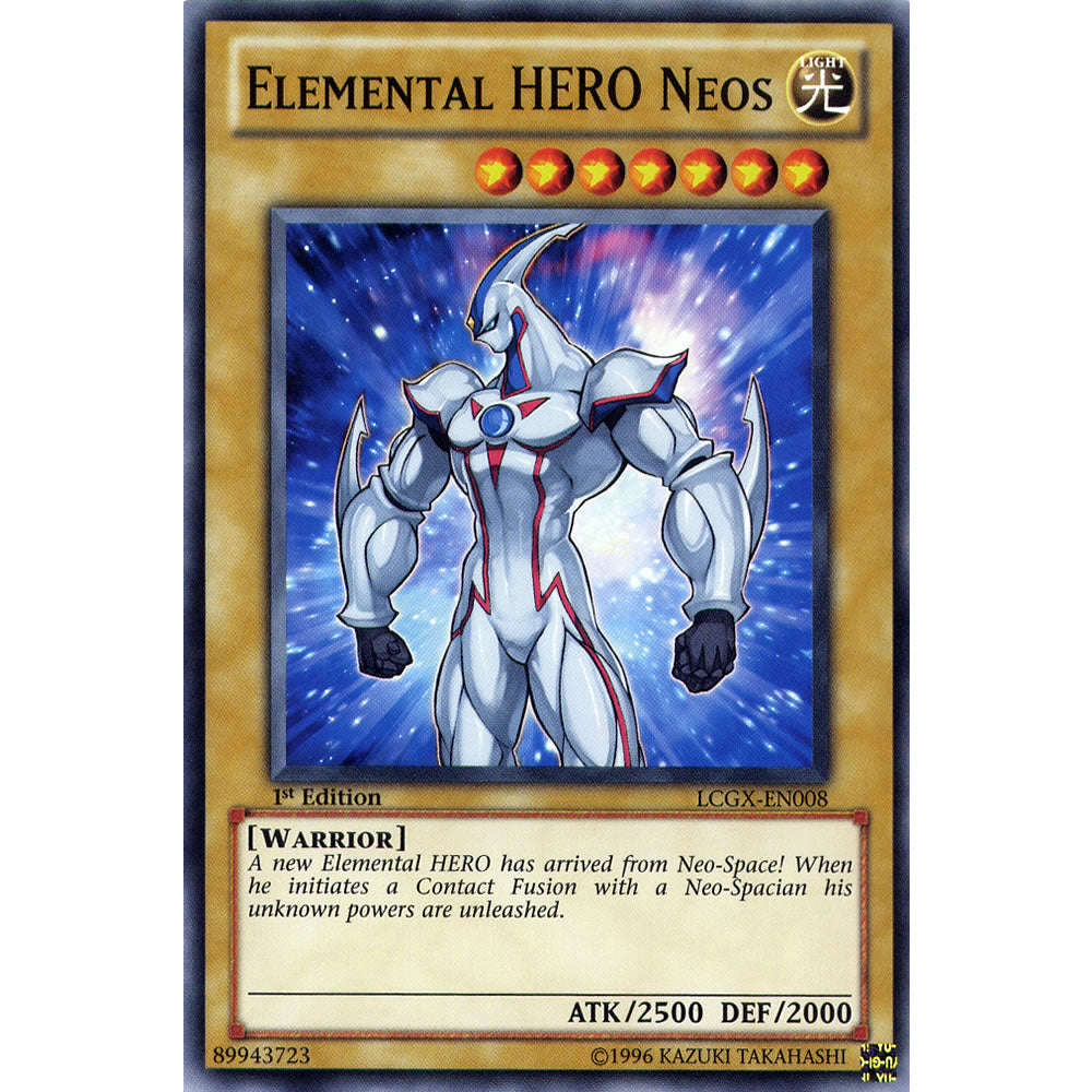 Elemental Hero Neos LCGX-EN008 Yu-Gi-Oh! Card from the Legendary Collection 2: The Duel Academy Years Mega Pack Set