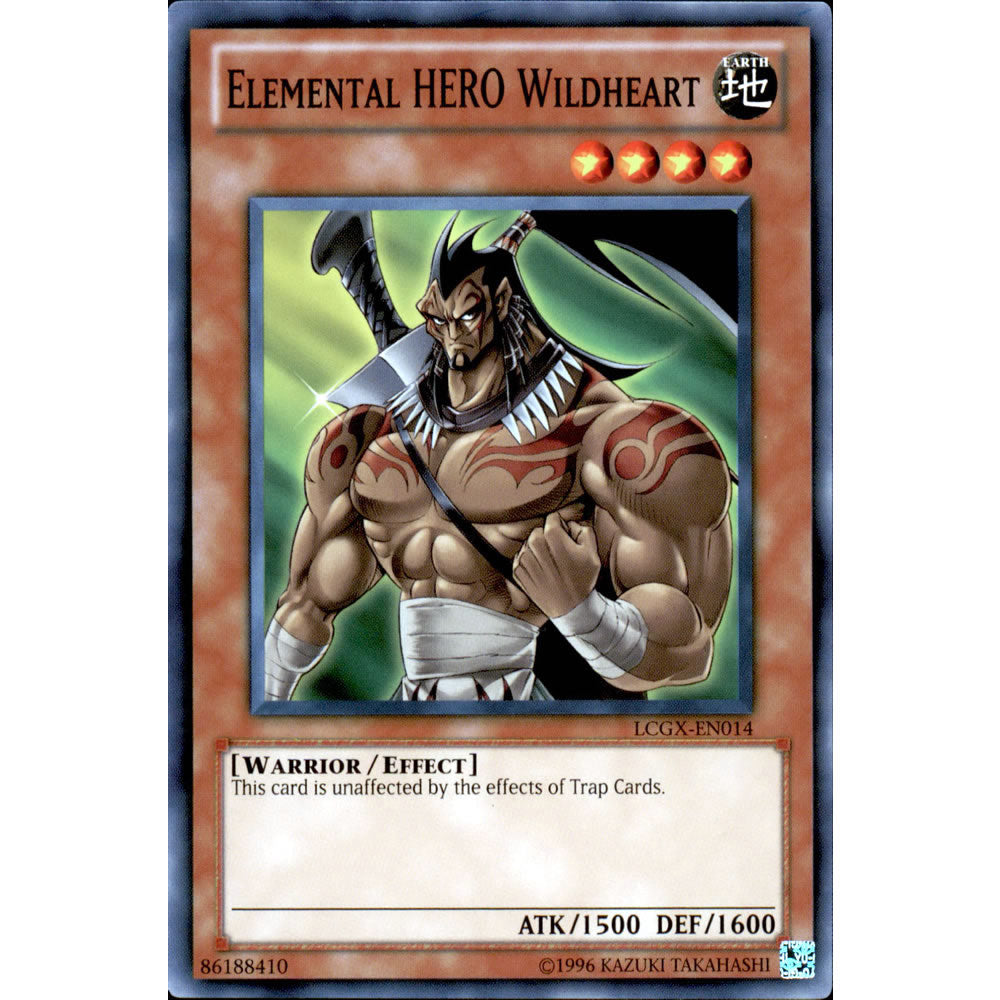 Elemental Hero Wildheart LCGX-EN014 Yu-Gi-Oh! Card from the Legendary Collection 2: The Duel Academy Years Mega Pack Set