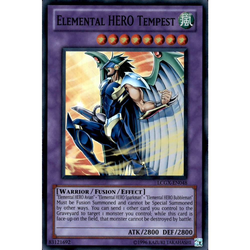 Elemental Hero Tempest LCGX-EN048 Yu-Gi-Oh! Card from the Legendary Collection 2: The Duel Academy Years Mega Pack Set