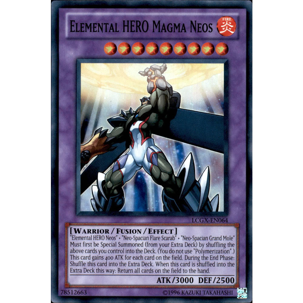 Elemental HERO Magma Neos LCGX-EN064 Yu-Gi-Oh! Card from the Legendary Collection 2: The Duel Academy Years Mega Pack Set