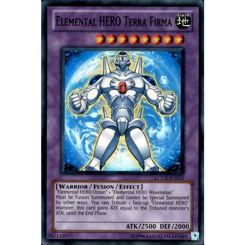 Elemental Hero Terra Firma LCGX-EN075 Yu-Gi-Oh! Card from the Legendary Collection 2: The Duel Academy Years Mega Pack Set