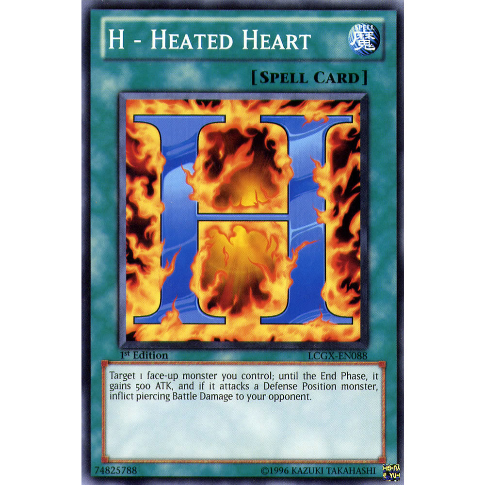 H - Heated Heart LCGX-EN088 Yu-Gi-Oh! Card from the Legendary Collection 2: The Duel Academy Years Mega Pack Set