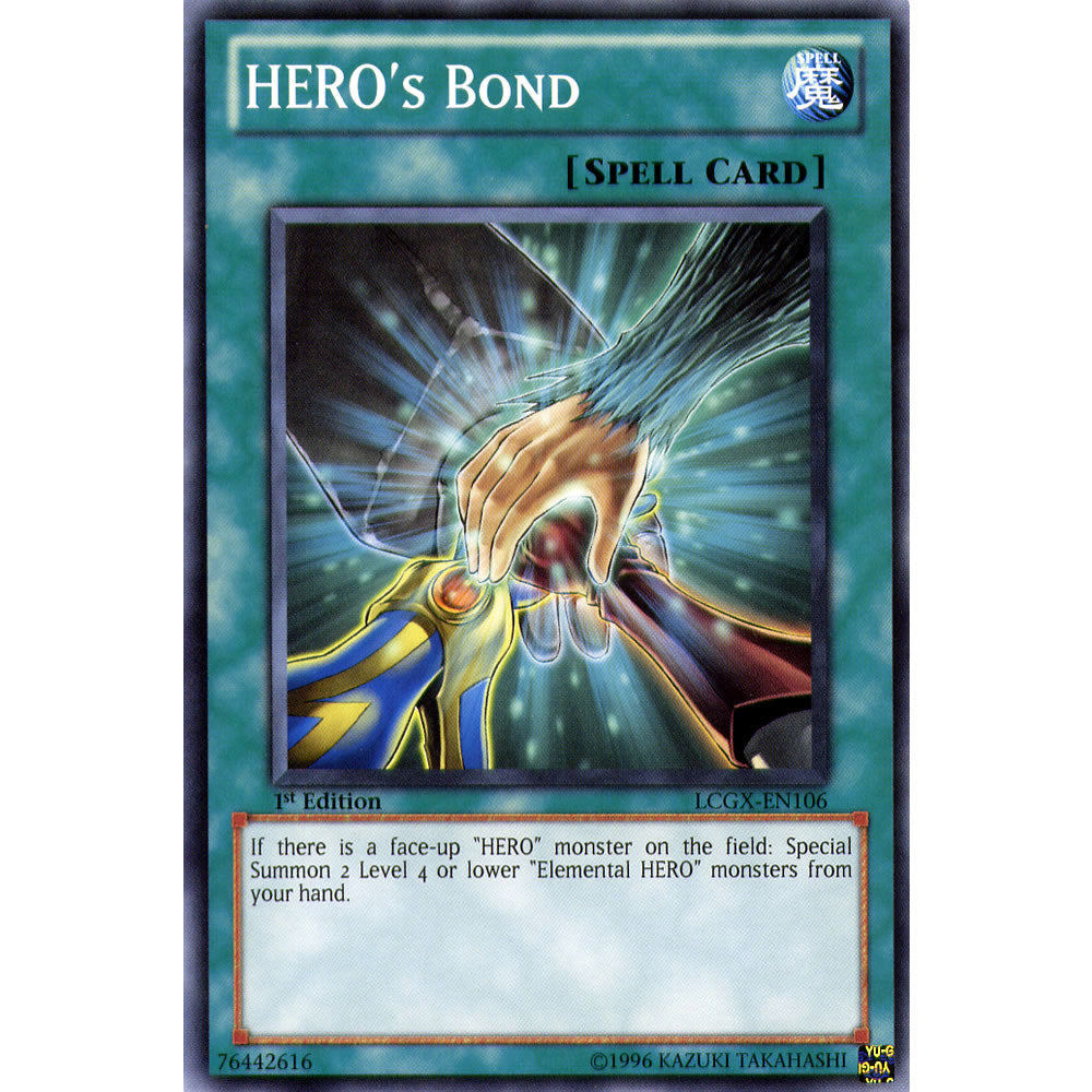 Hero's Bond LCGX-EN106 Yu-Gi-Oh! Card from the Legendary Collection 2: The Duel Academy Years Mega Pack Set