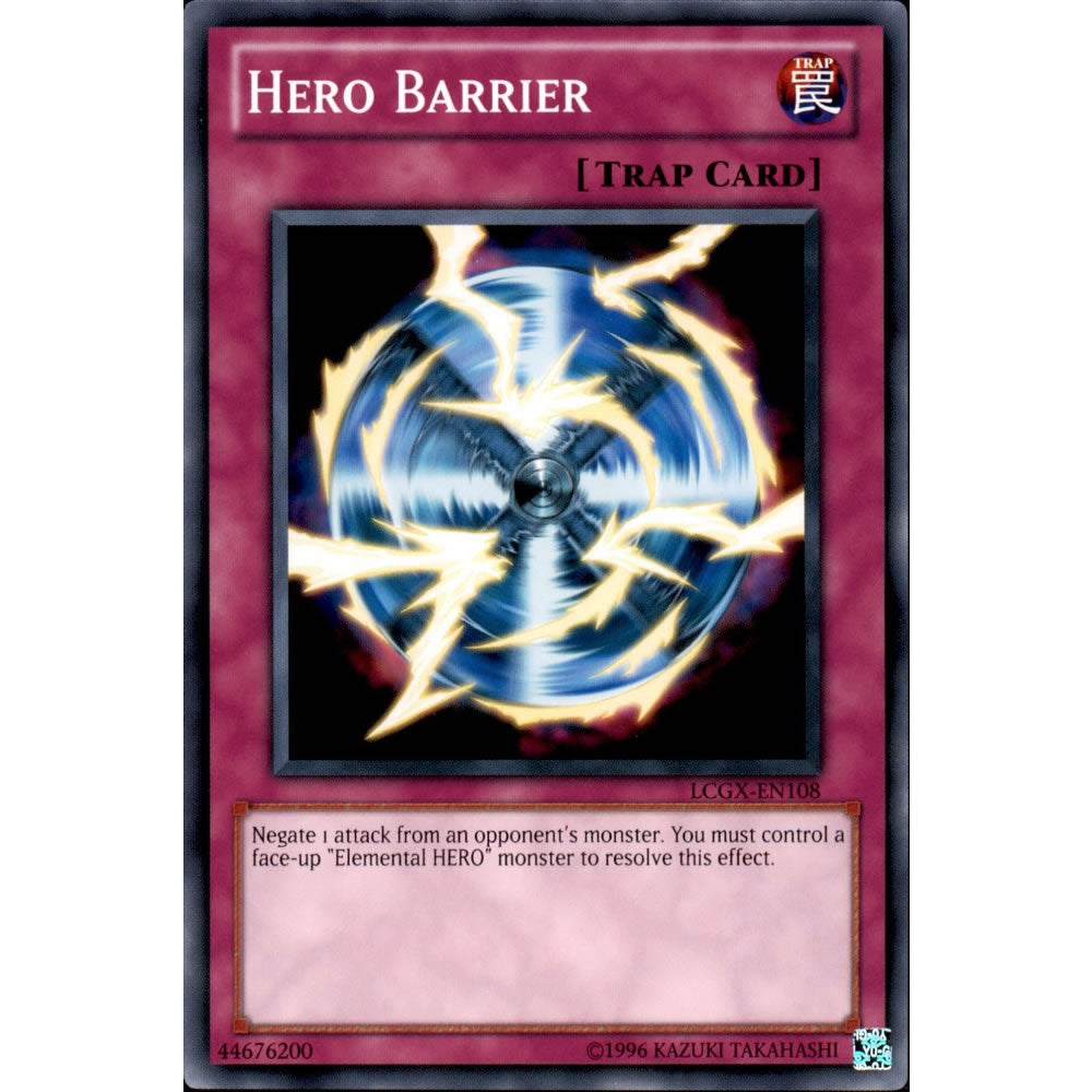 Hero Barrier LCGX-EN108 Yu-Gi-Oh! Card from the Legendary Collection 2: The Duel Academy Years Mega Pack Set