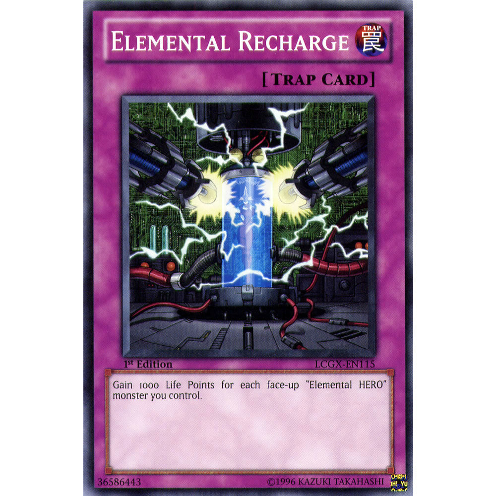 Elemental Recharge LCGX-EN115 Yu-Gi-Oh! Card from the Legendary Collection 2: The Duel Academy Years Mega Pack Set