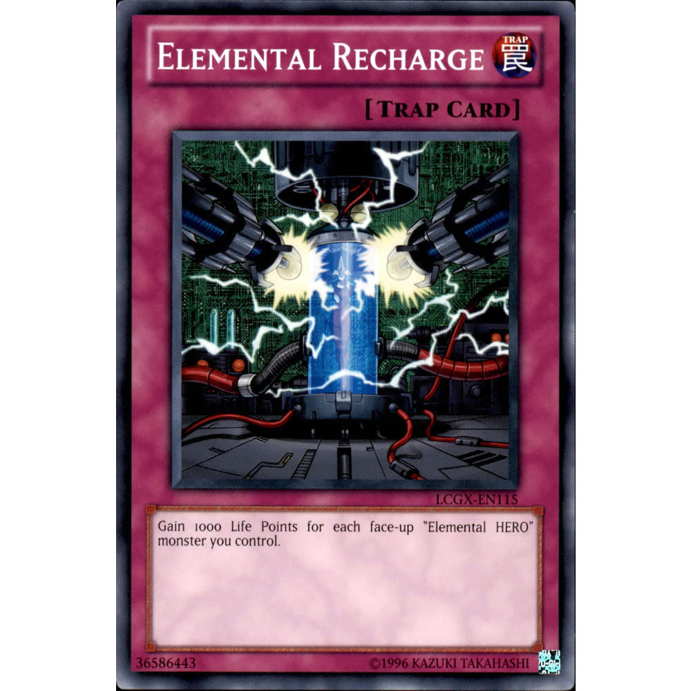 Elemental Recharge LCGX-EN115 Yu-Gi-Oh! Card from the Legendary Collection 2: The Duel Academy Years Mega Pack Set