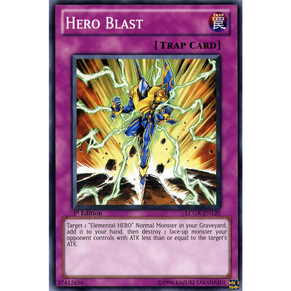 Hero Blast LCGX-EN120 Yu-Gi-Oh! Card from the Legendary Collection 2: The Duel Academy Years Mega Pack Set