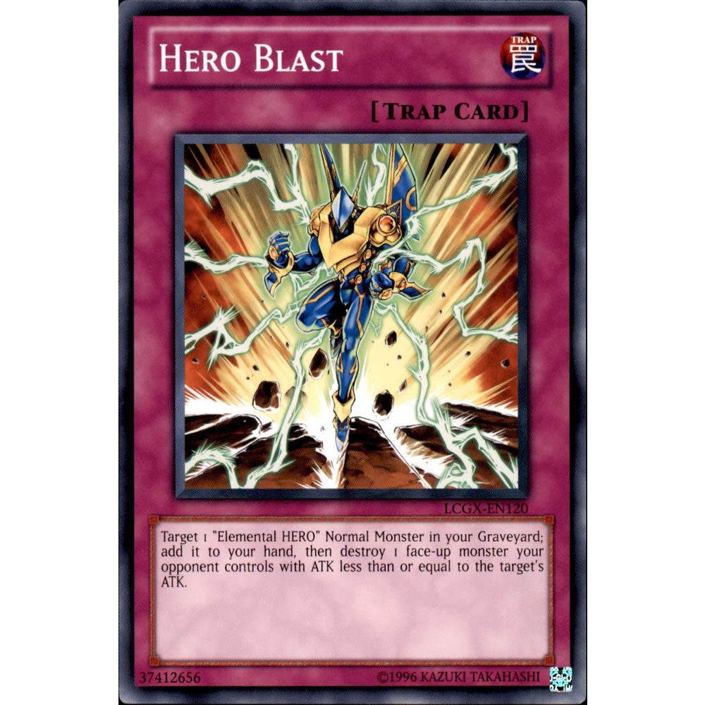 Hero Blast LCGX-EN120 Yu-Gi-Oh! Card from the Legendary Collection 2: The Duel Academy Years Mega Pack Set