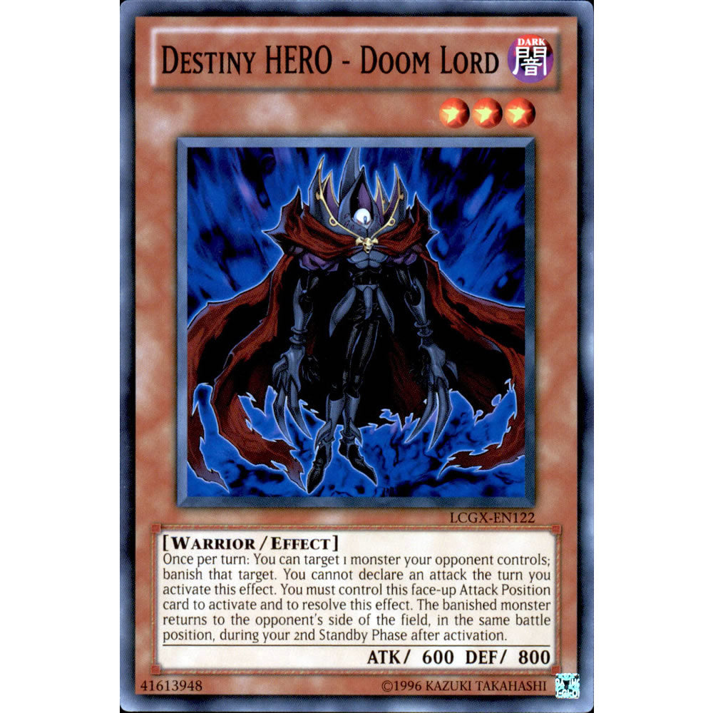 Destiny Hero - Doom Lord LCGX-EN122 Yu-Gi-Oh! Card from the Legendary Collection 2: The Duel Academy Years Mega Pack Set