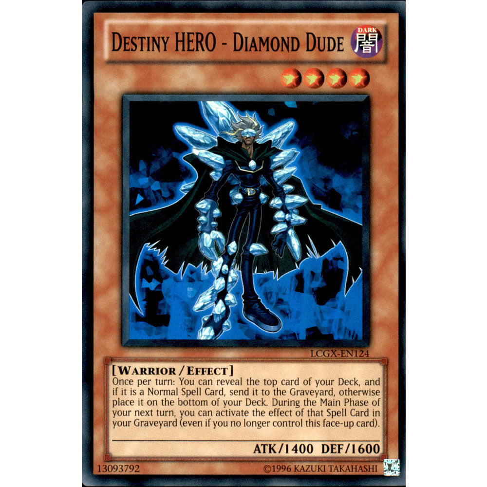 Destiny Hero - Diamond Dude LCGX-EN124 Yu-Gi-Oh! Card from the Legendary Collection 2: The Duel Academy Years Mega Pack Set