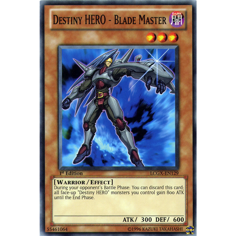 Destiny Hero - Blade Master LCGX-EN129 Yu-Gi-Oh! Card from the Legendary Collection 2: The Duel Academy Years Mega Pack Set