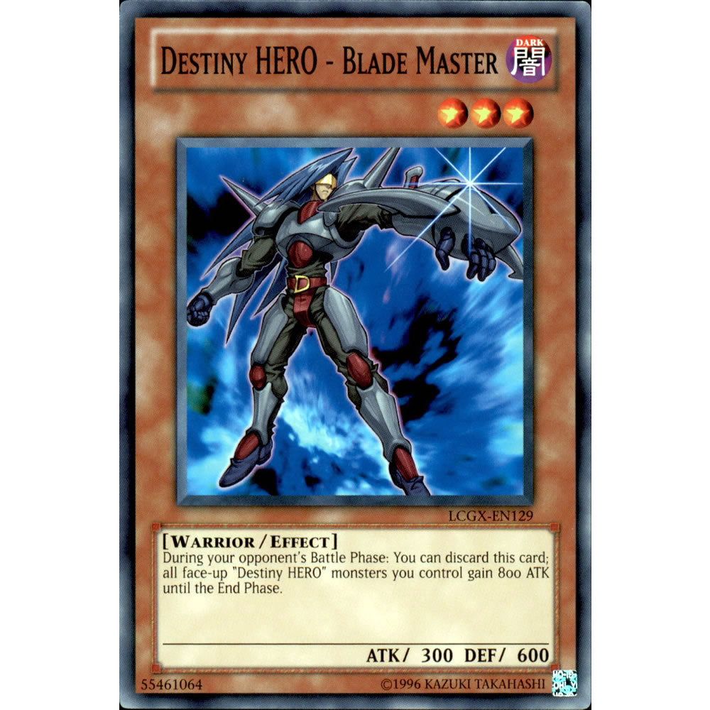 Destiny Hero - Blade Master LCGX-EN129 Yu-Gi-Oh! Card from the Legendary Collection 2: The Duel Academy Years Mega Pack Set