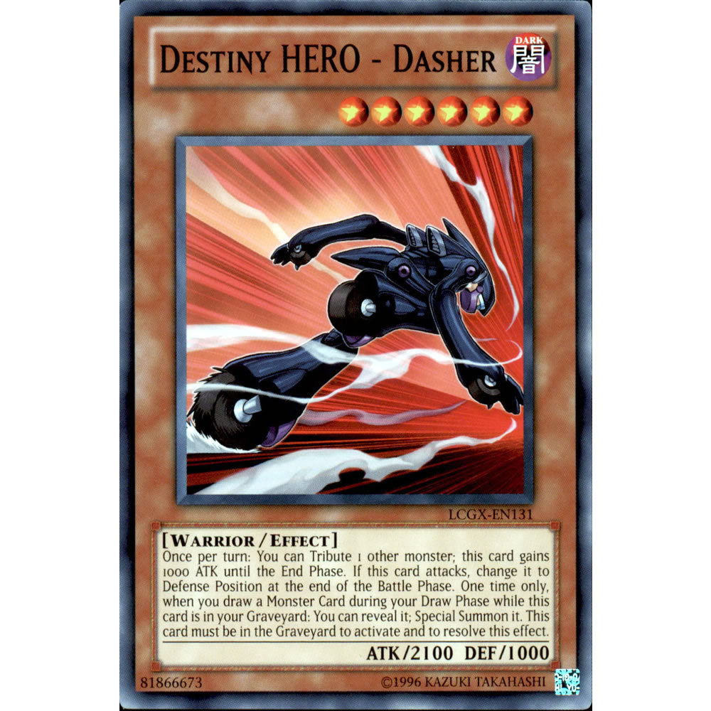 Destiny Hero - Dasher LCGX-EN131 Yu-Gi-Oh! Card from the Legendary Collection 2: The Duel Academy Years Mega Pack Set