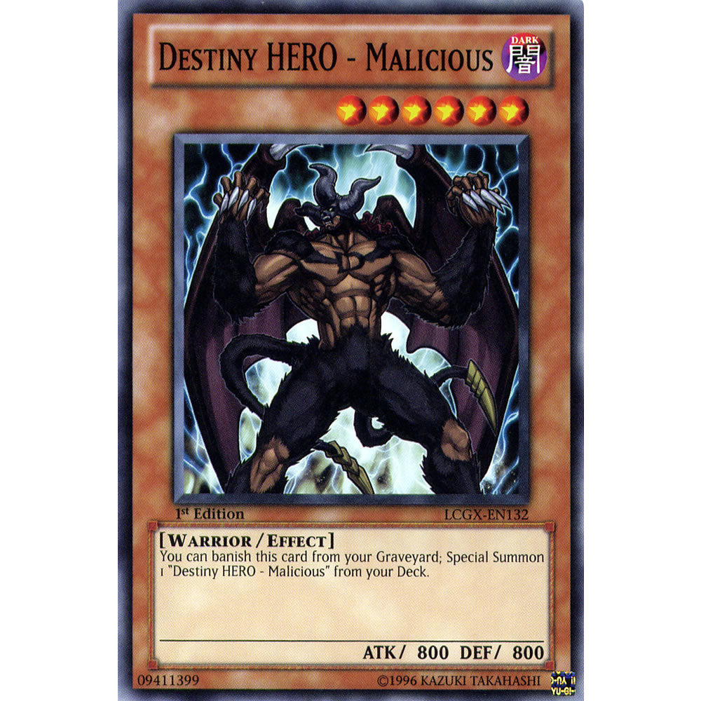 Destiny Hero - Malicious LCGX-EN132 Yu-Gi-Oh! Card from the Legendary Collection 2: The Duel Academy Years Mega Pack Set