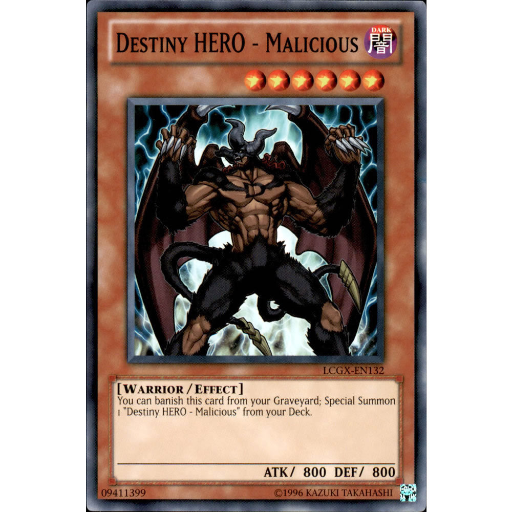 Destiny Hero - Malicious LCGX-EN132 Yu-Gi-Oh! Card from the Legendary Collection 2: The Duel Academy Years Mega Pack Set