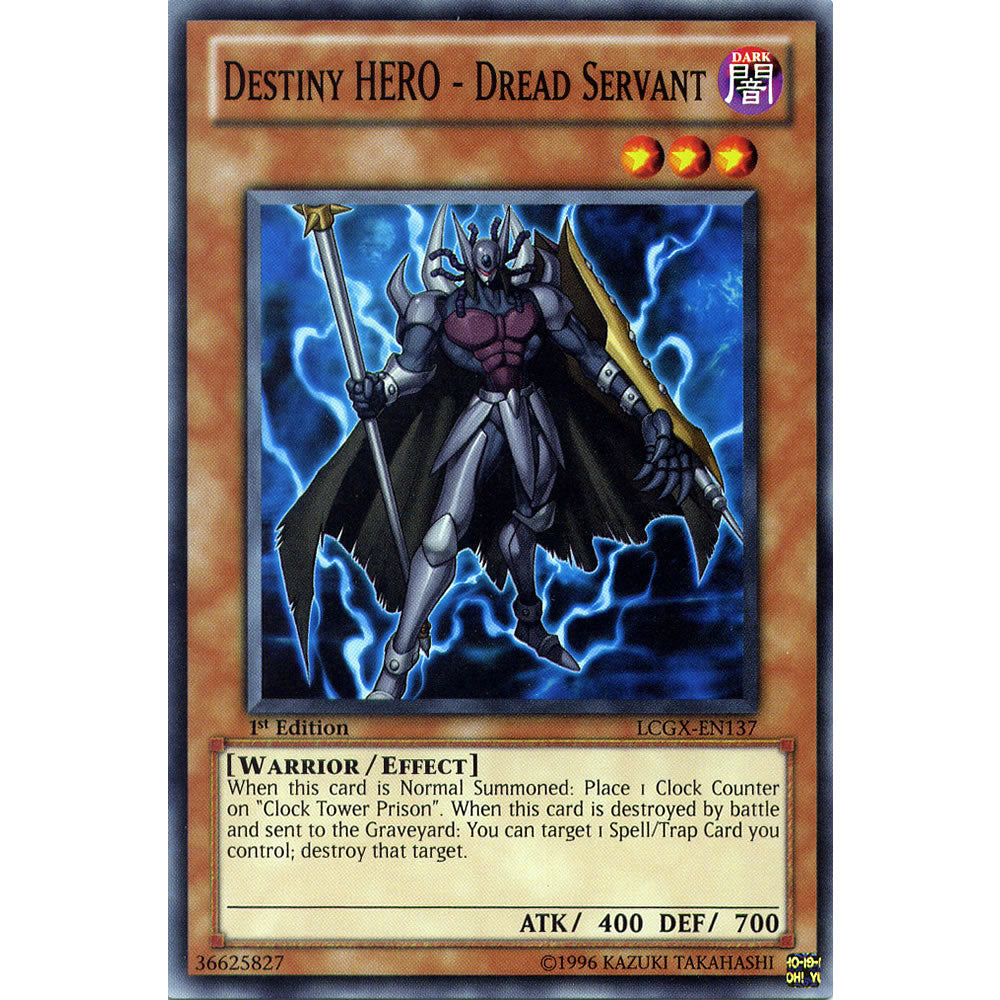 Destiny Hero - Dread Servant LCGX-EN137 Yu-Gi-Oh! Card from the Legendary Collection 2: The Duel Academy Years Mega Pack Set