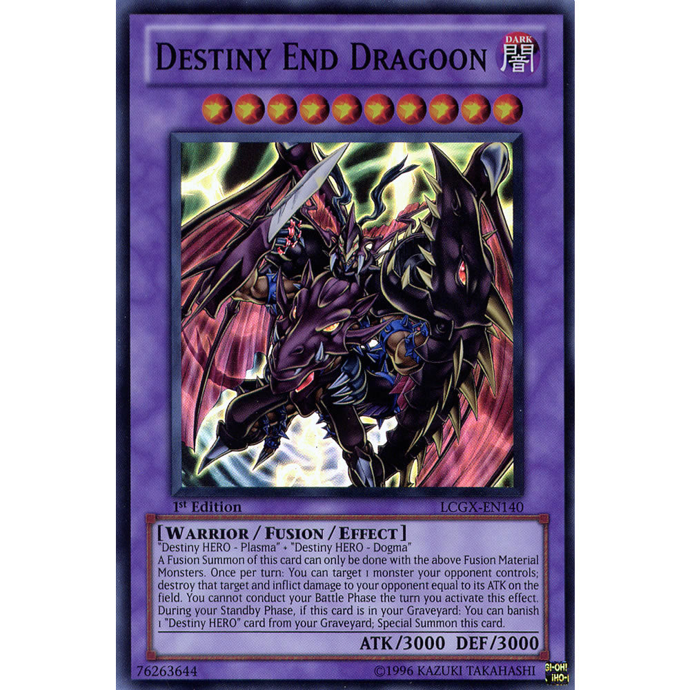 Destiny End Dragoon LCGX-EN140 Yu-Gi-Oh! Card from the Legendary Collection 2: The Duel Academy Years Mega Pack Set