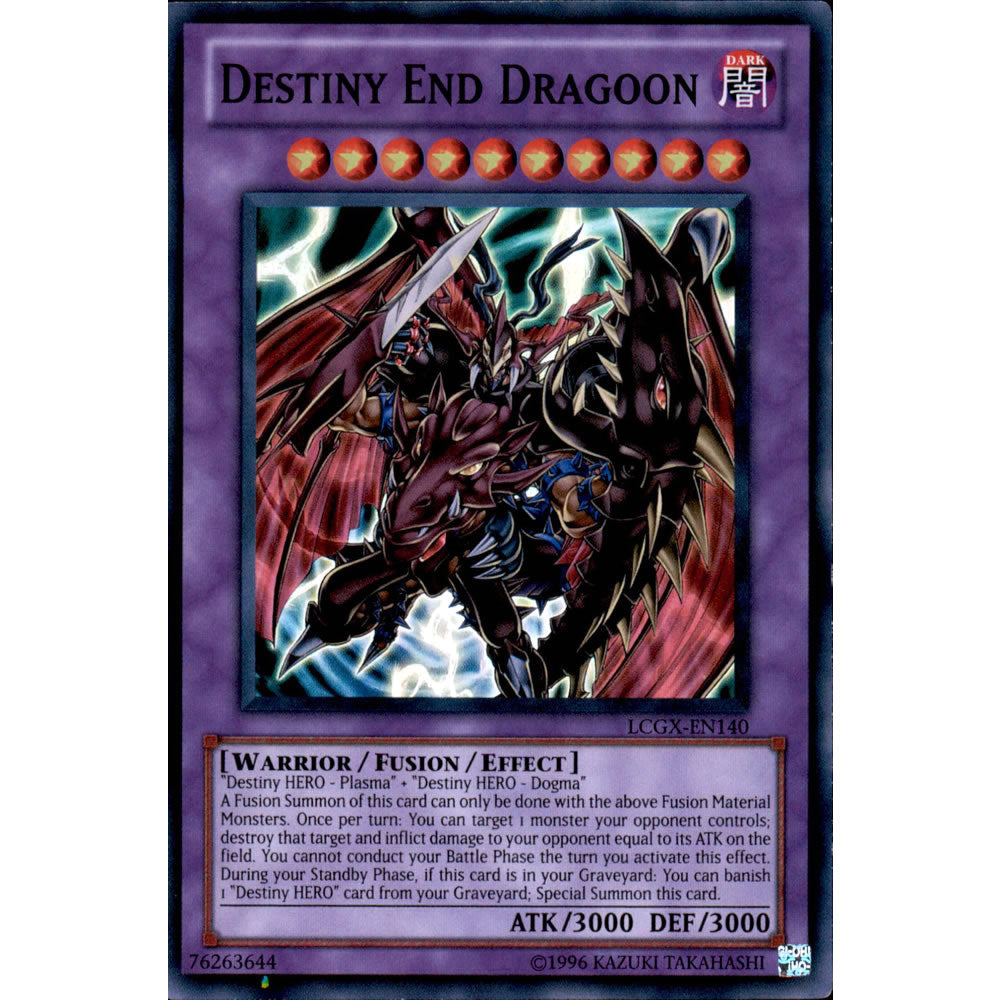 Destiny End Dragoon LCGX-EN140 Yu-Gi-Oh! Card from the Legendary Collection 2: The Duel Academy Years Mega Pack Set