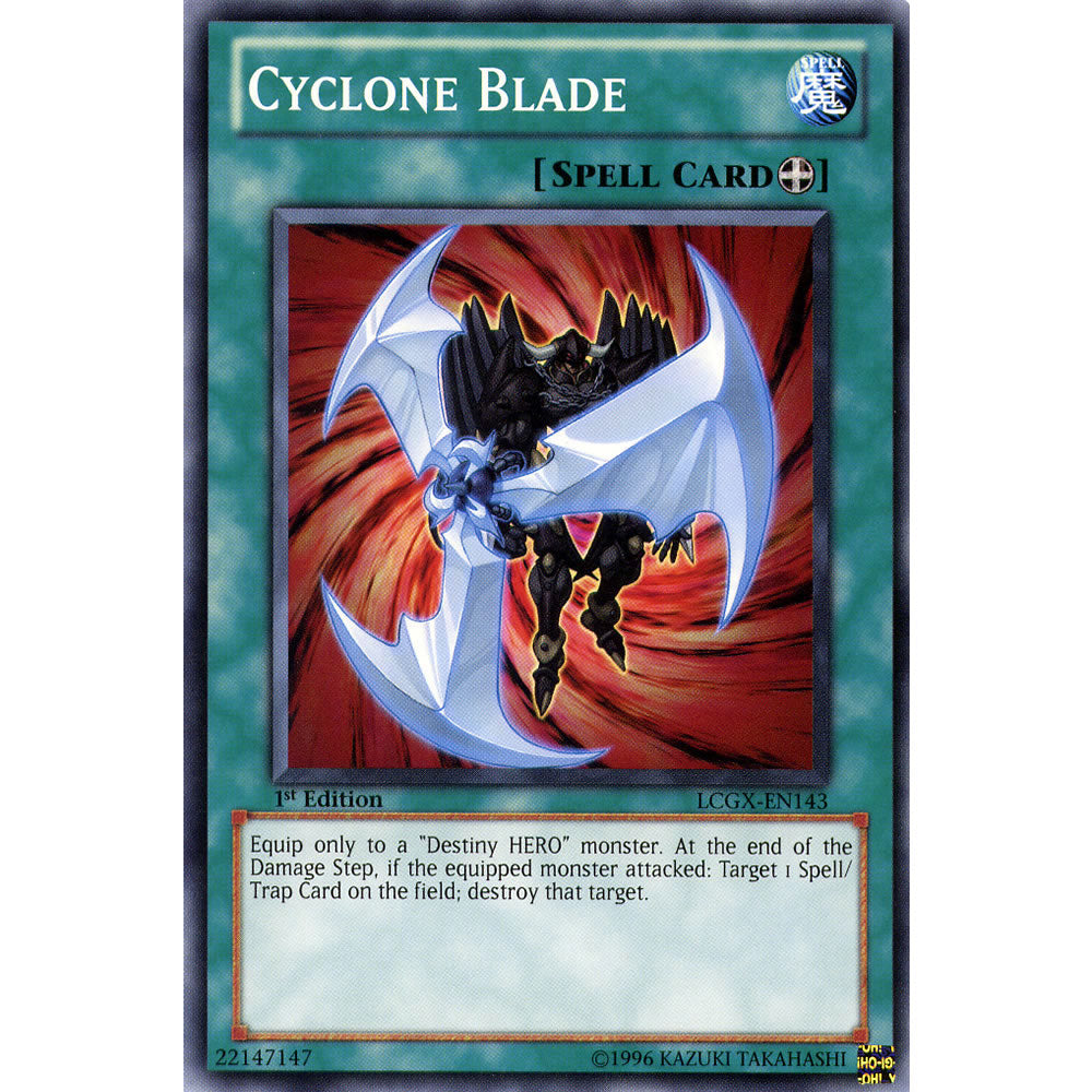 Cyclone Blade LCGX-EN143 Yu-Gi-Oh! Card from the Legendary Collection 2: The Duel Academy Years Mega Pack Set