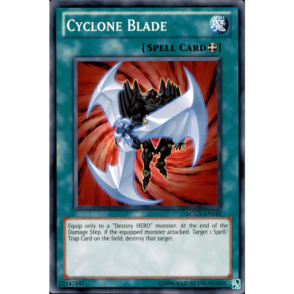 Cyclone Blade LCGX-EN143 Yu-Gi-Oh! Card from the Legendary Collection 2: The Duel Academy Years Mega Pack Set