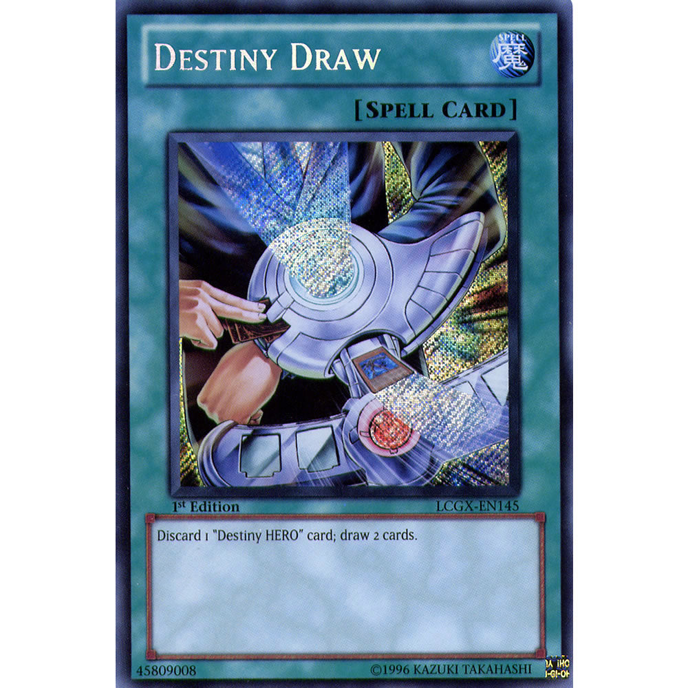 Destiny Draw LCGX-EN145 Yu-Gi-Oh! Card from the Legendary Collection 2: The Duel Academy Years Mega Pack Set