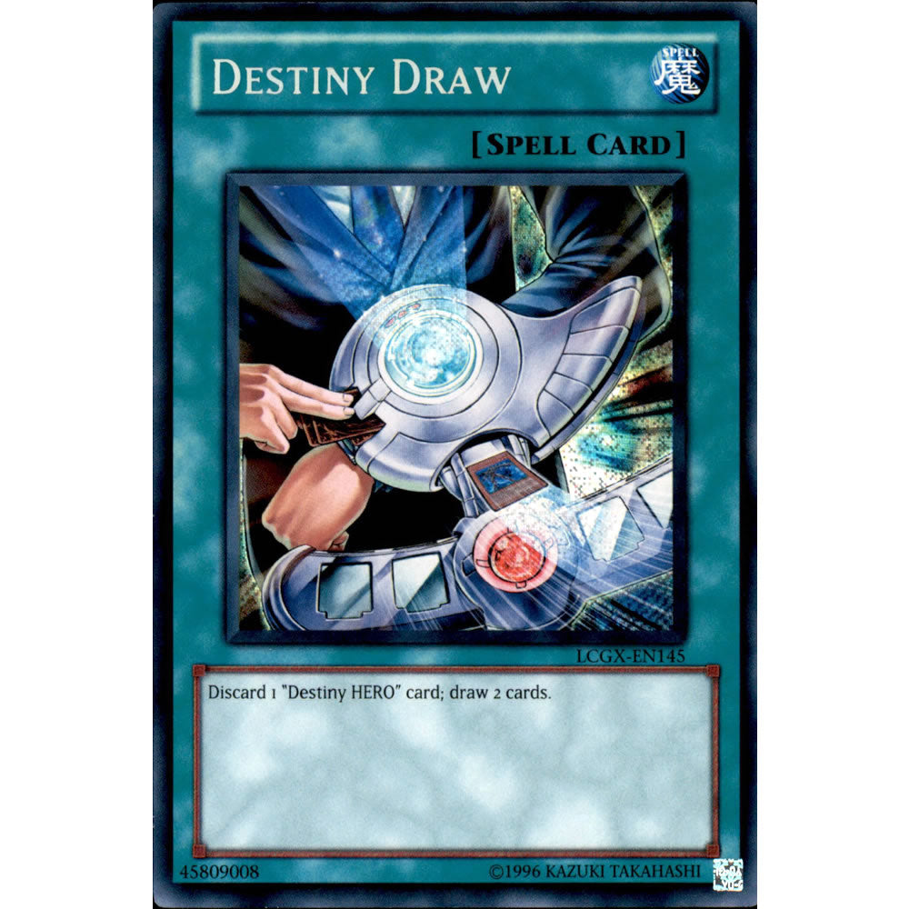 Destiny Draw LCGX-EN145 Yu-Gi-Oh! Card from the Legendary Collection 2: The Duel Academy Years Mega Pack Set