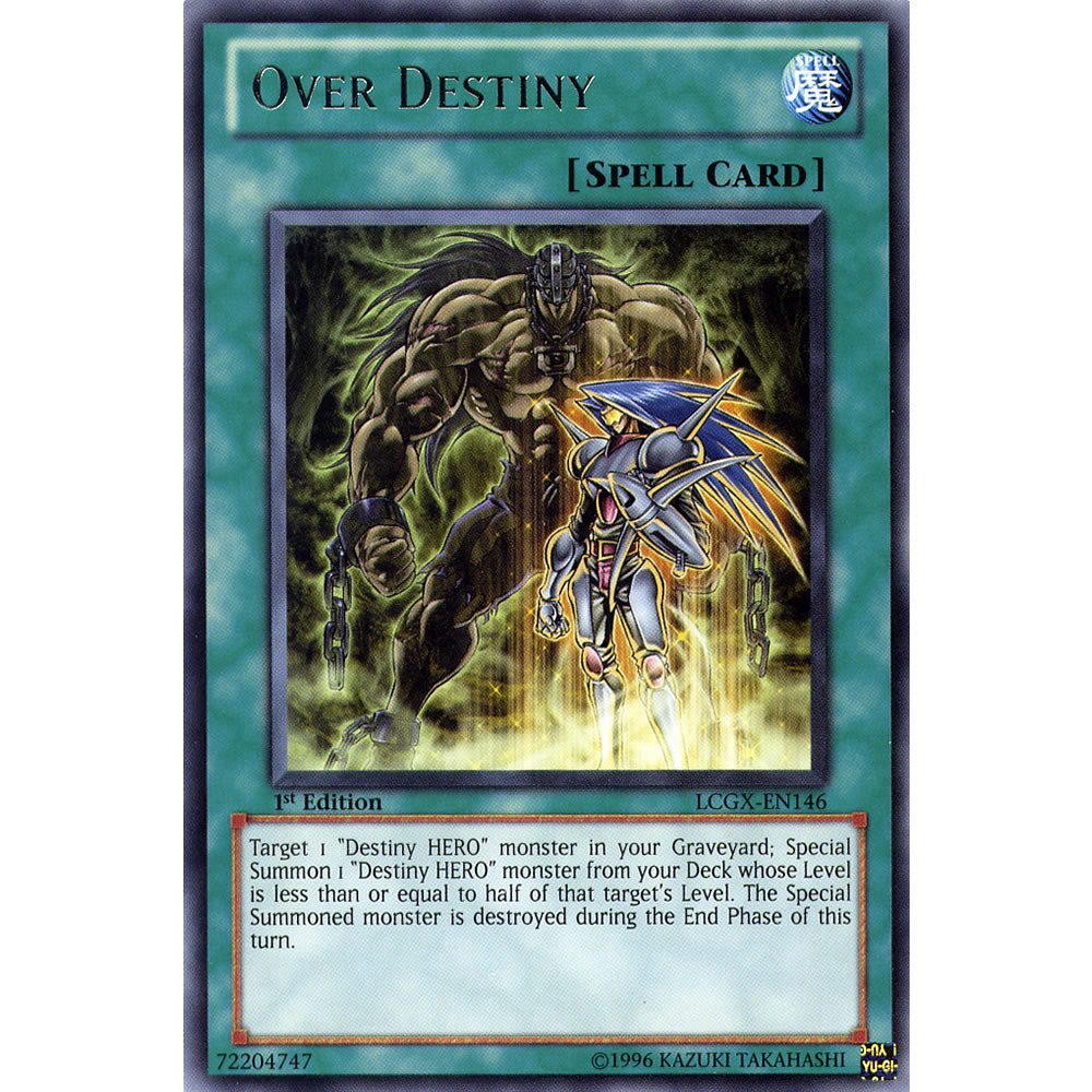 Over Destiny LCGX-EN146 Yu-Gi-Oh! Card from the Legendary Collection 2: The Duel Academy Years Mega Pack Set