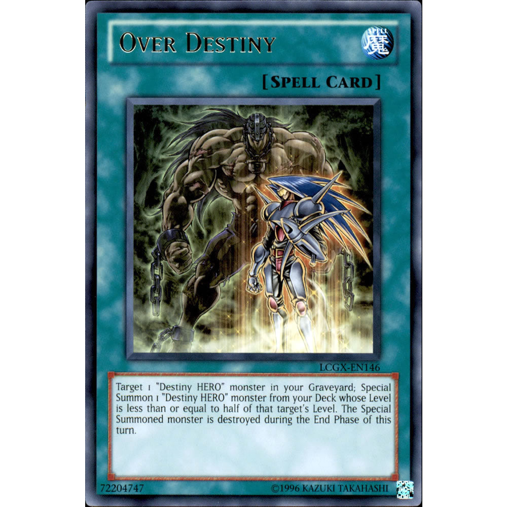 Over Destiny LCGX-EN146 Yu-Gi-Oh! Card from the Legendary Collection 2: The Duel Academy Years Mega Pack Set