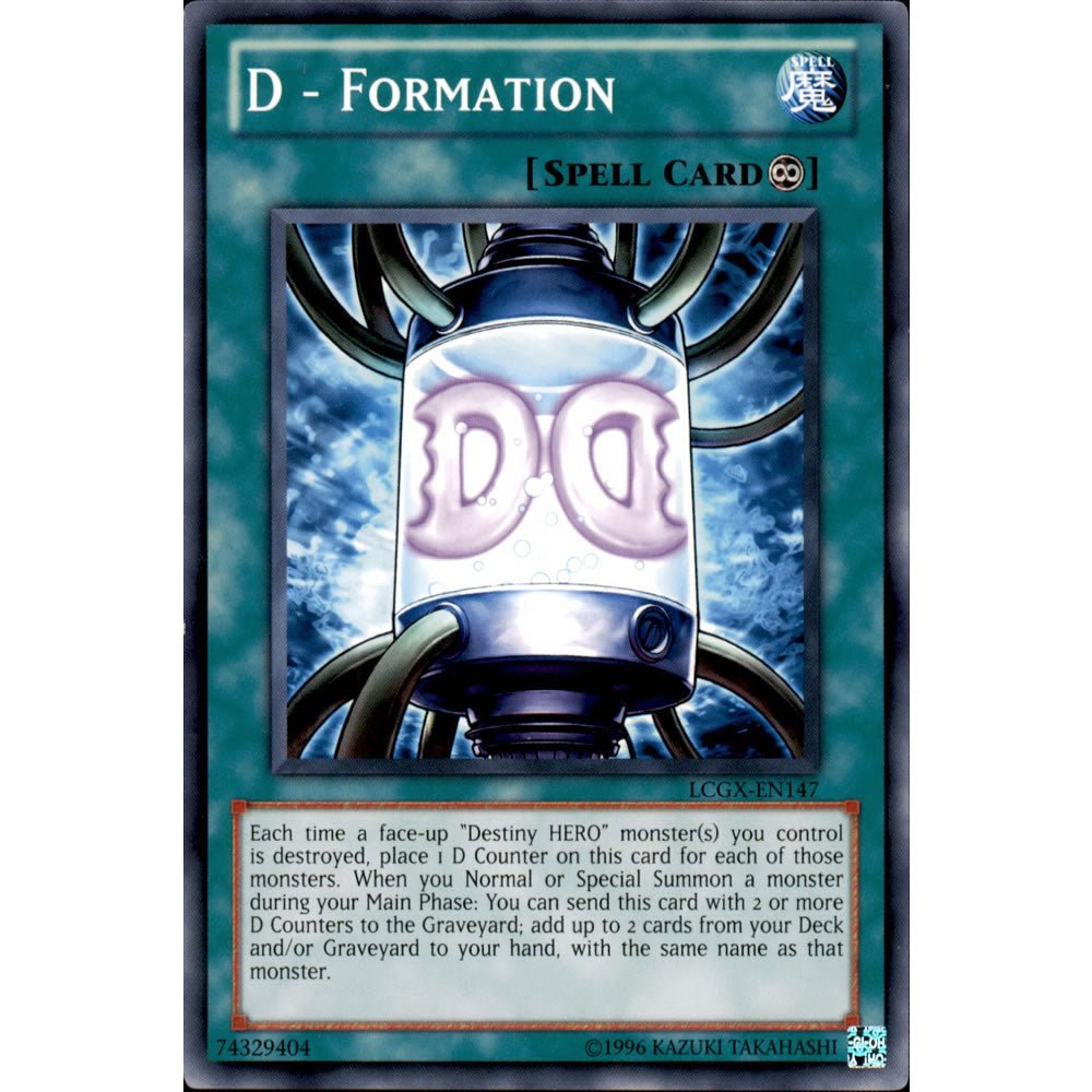 D - Formation LCGX-EN147 Yu-Gi-Oh! Card from the Legendary Collection 2: The Duel Academy Years Mega Pack Set