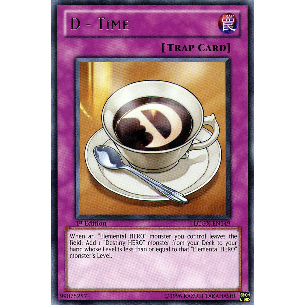 D - Time LCGX-EN149 Yu-Gi-Oh! Card from the Legendary Collection 2: The Duel Academy Years Mega Pack Set