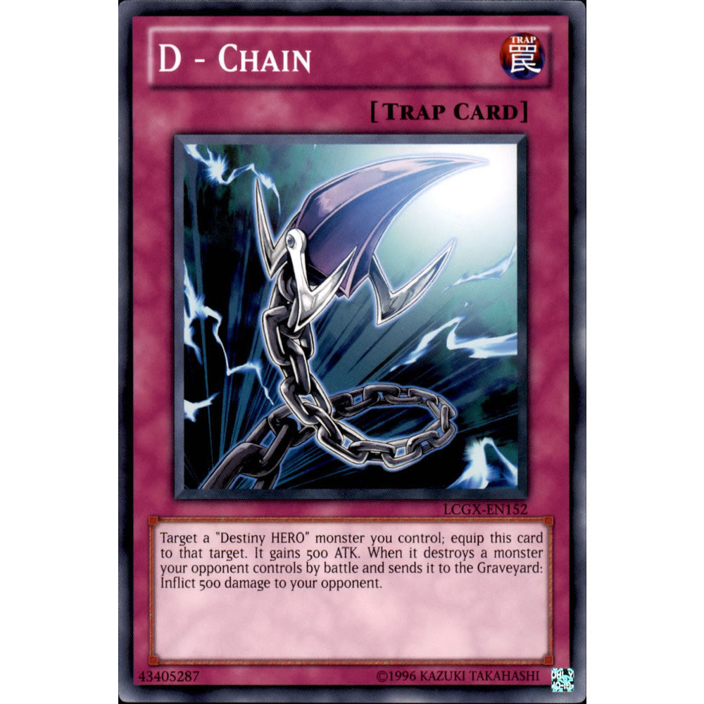 D - Chain LCGX-EN152 Yu-Gi-Oh! Card from the Legendary Collection 2: The Duel Academy Years Mega Pack Set