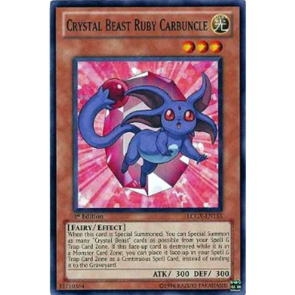 Crystal Beast Ruby Carbuncle LCGX-EN155 Yu-Gi-Oh! Card from the Legendary Collection 2: The Duel Academy Years Mega Pack Set