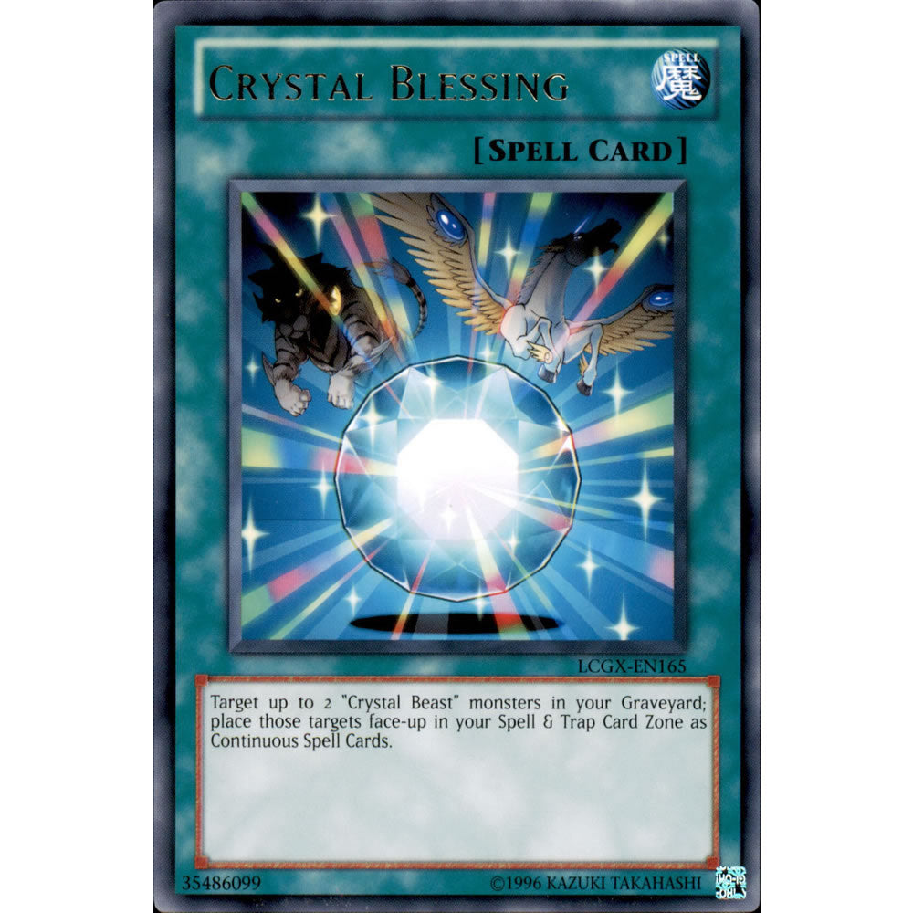 Crystal Blessing LCGX-EN165 Yu-Gi-Oh! Card from the Legendary Collection 2: The Duel Academy Years Mega Pack Set