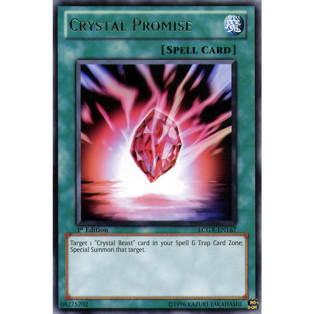 Crystal Promise LCGX-EN167 Yu-Gi-Oh! Card from the Legendary Collection 2: The Duel Academy Years Mega Pack Set