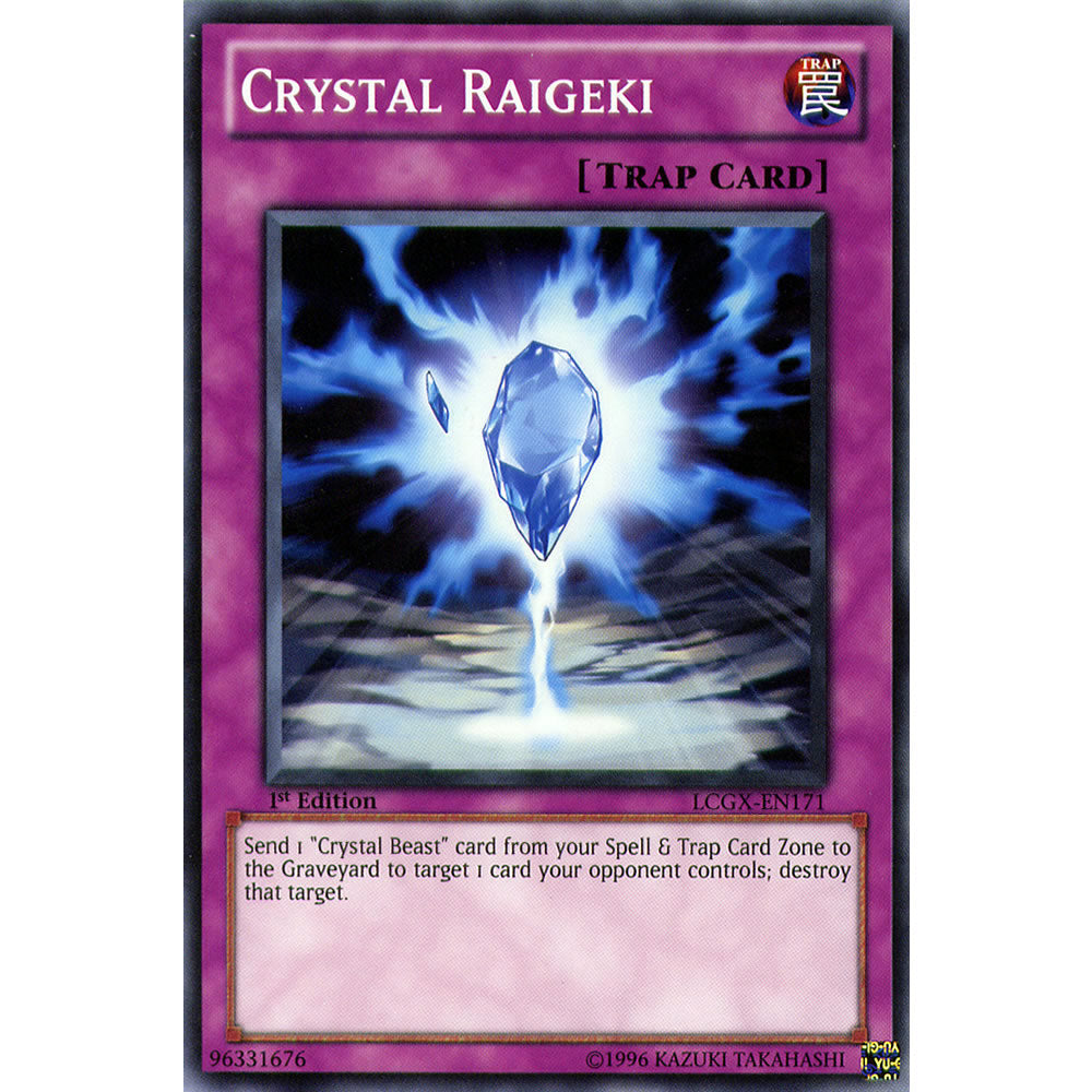 Crystal Raigeki LCGX-EN171 Yu-Gi-Oh! Card from the Legendary Collection 2: The Duel Academy Years Mega Pack Set