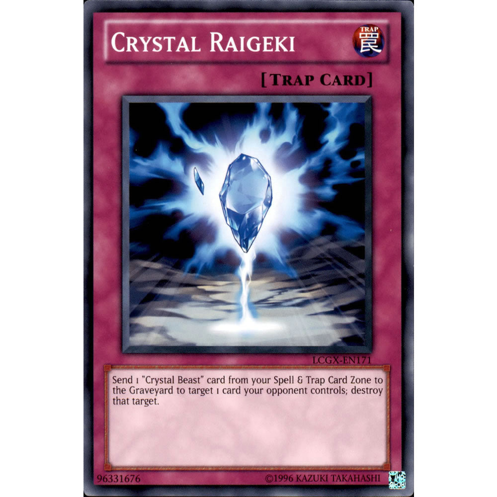 Crystal Raigeki LCGX-EN171 Yu-Gi-Oh! Card from the Legendary Collection 2: The Duel Academy Years Mega Pack Set