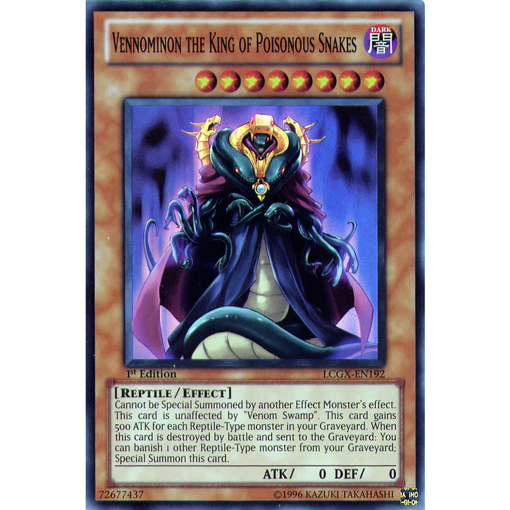 Vennominon the King of Poisonous Snakes LCGX-EN192 Yu-Gi-Oh! Card from the Legendary Collection 2: The Duel Academy Years Mega Pack Set