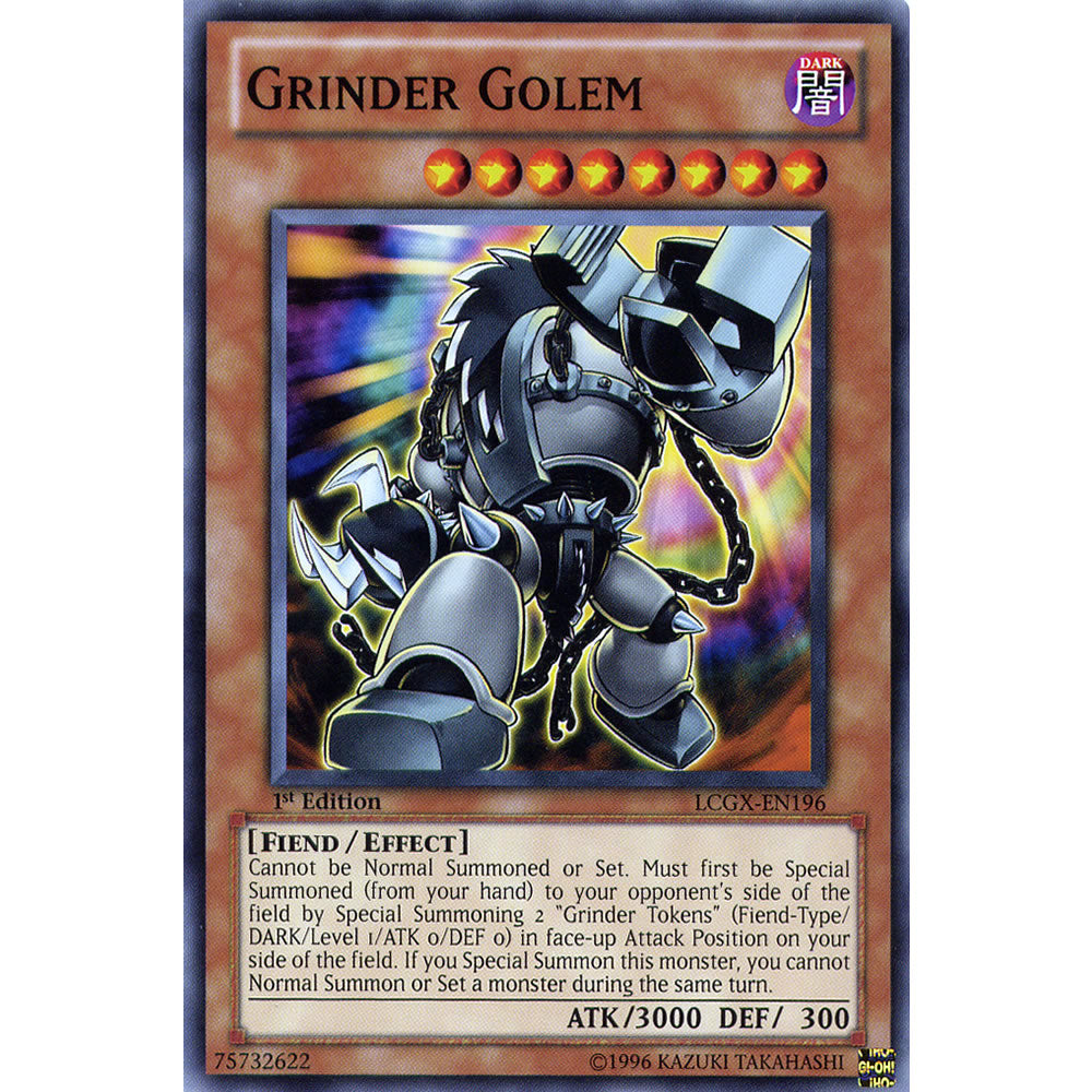 Grinder Golem LCGX-EN196 Yu-Gi-Oh! Card from the Legendary Collection 2: The Duel Academy Years Mega Pack Set