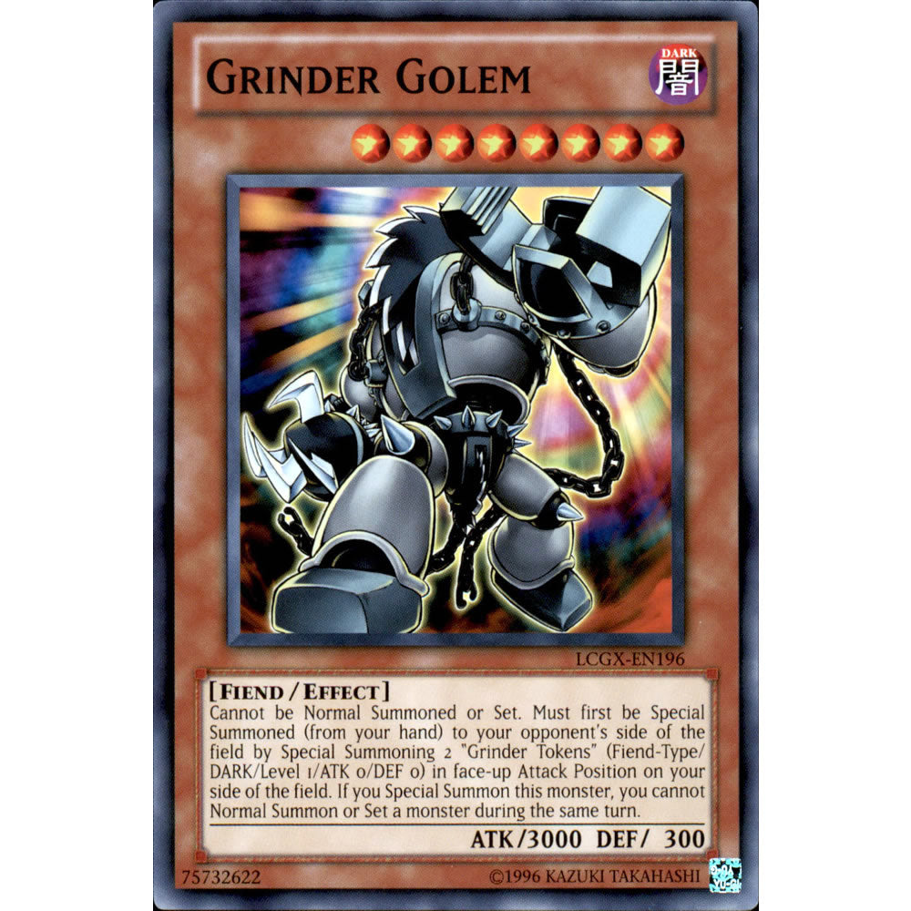 Grinder Golem LCGX-EN196 Yu-Gi-Oh! Card from the Legendary Collection 2: The Duel Academy Years Mega Pack Set