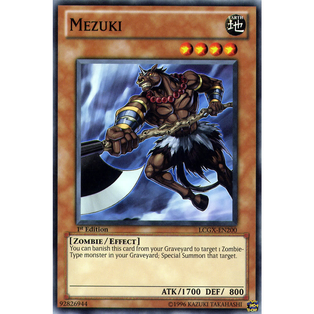 Mezuki LCGX-EN200 Yu-Gi-Oh! Card from the Legendary Collection 2: The Duel Academy Years Mega Pack Set