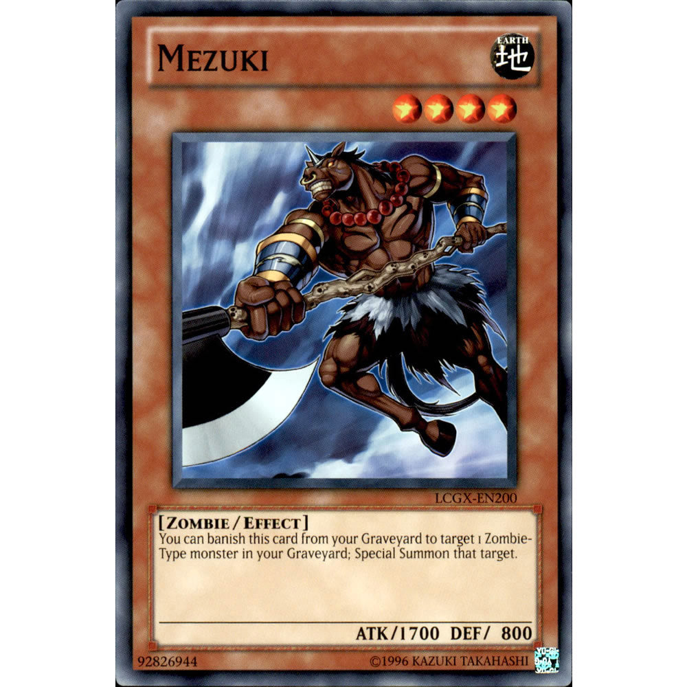 Mezuki LCGX-EN200 Yu-Gi-Oh! Card from the Legendary Collection 2: The Duel Academy Years Mega Pack Set