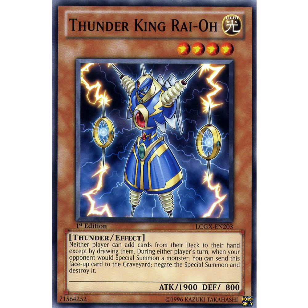 Thunder King Rai-Oh LCGX-EN203 Yu-Gi-Oh! Card from the Legendary Collection 2: The Duel Academy Years Mega Pack Set