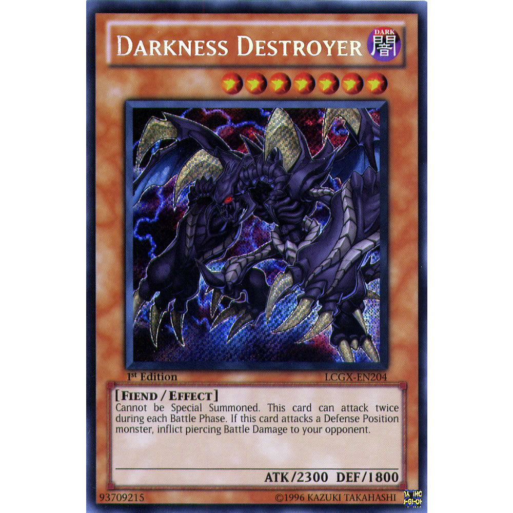 Darkness Destroyer LCGX-EN204 Yu-Gi-Oh! Card from the Legendary Collection 2: The Duel Academy Years Mega Pack Set