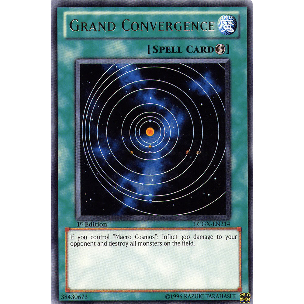 Grand Convergence LCGX-EN214 Yu-Gi-Oh! Card from the Legendary Collection 2: The Duel Academy Years Mega Pack Set