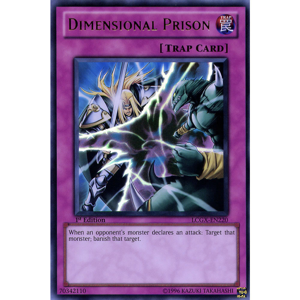 Dimensional Prison LCGX-EN220 Yu-Gi-Oh! Card from the Legendary Collection 2: The Duel Academy Years Mega Pack Set