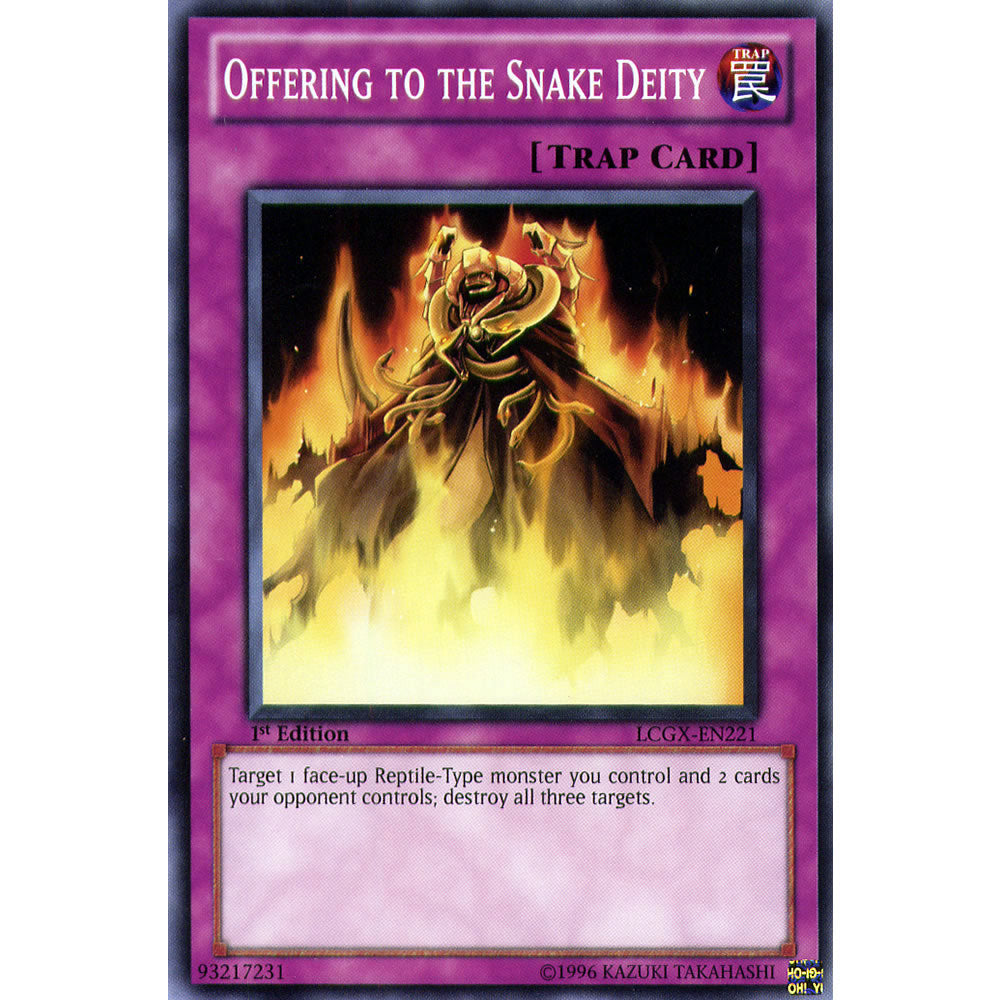 Offering to the Snake Deity LCGX-EN221 Yu-Gi-Oh! Card from the Legendary Collection 2: The Duel Academy Years Mega Pack Set