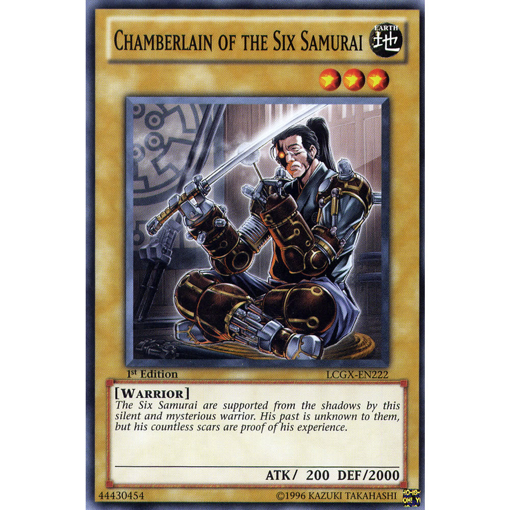 Chamberlain of the Six Samurai LCGX-EN222 Yu-Gi-Oh! Card from the Legendary Collection 2: The Duel Academy Years Mega Pack Set