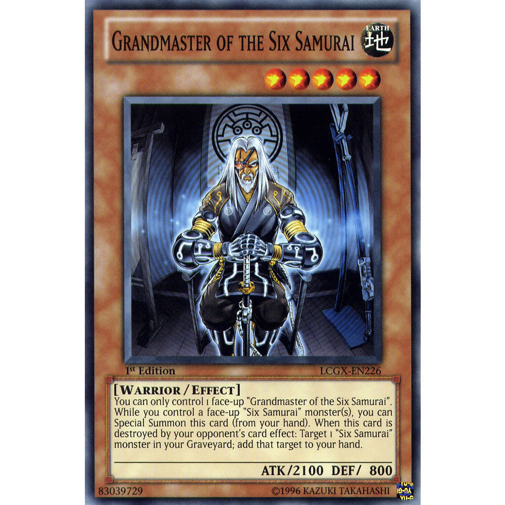 Grandmaster of the Six Samurai LCGX-EN226 Yu-Gi-Oh! Card from the Legendary Collection 2: The Duel Academy Years Mega Pack Set